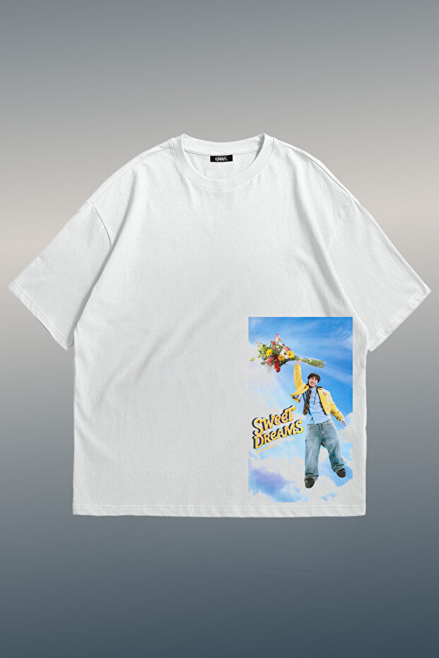 Sweet Dreams Printed Unisex Oversize T-Shirt