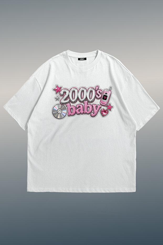 2000's Baby Printed Unisex Oversize T-Shirt