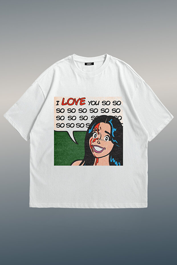 Obsession Love Printed Unisex Oversize T-Shirt