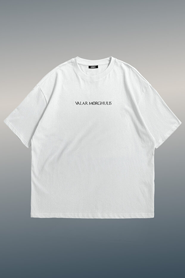 Got Valar Morghulis Printed Unisex Oversize T-Shirt