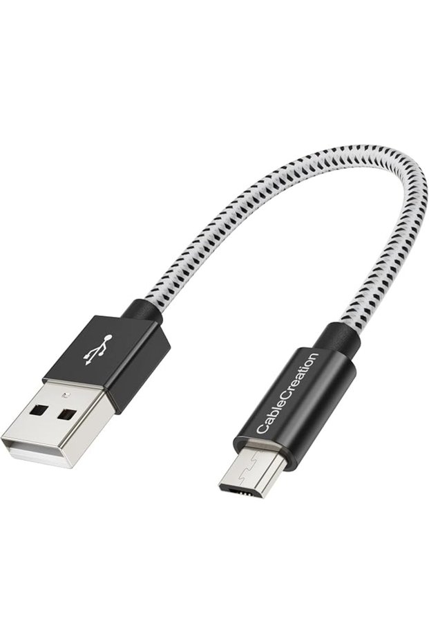 كابل USB إلى مايكرو USB مضفر ومحمي للشحن والمزامنة من CableCreation