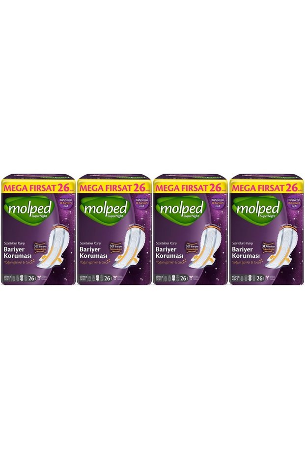 Super Night Hygienic Pads Super Night 104 Pieces Mega Fırsat Pk