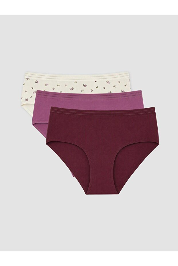 Floral Hipster Panties 3-Pack (W6)