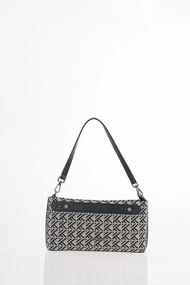 Monogram Pattern Bag Gray