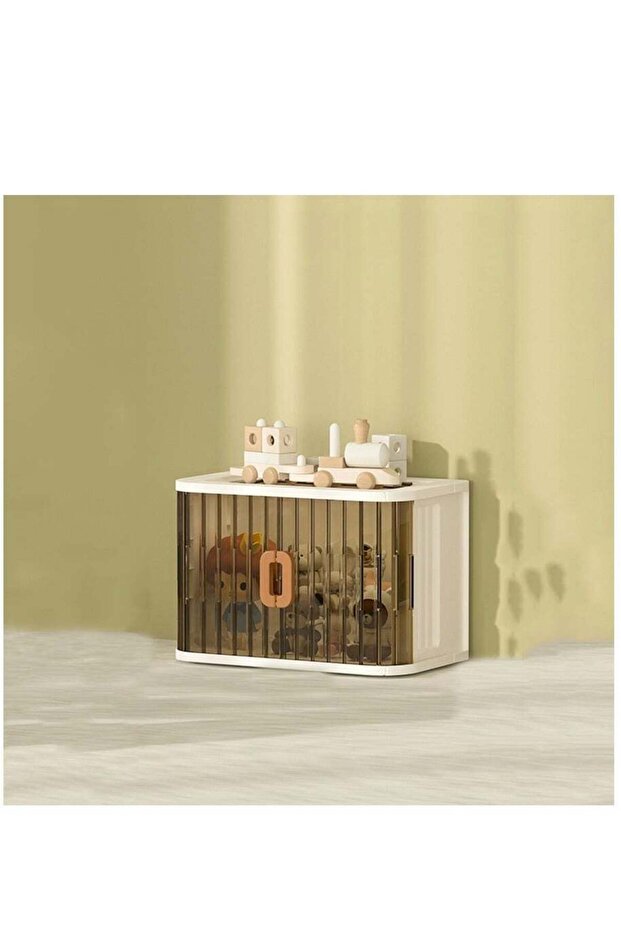 Stackable Storage Bins with Lids and Wheels,Folding Closet Organizers with Front Doors,Large Capacity Plastic Storage Containers for Home Organization