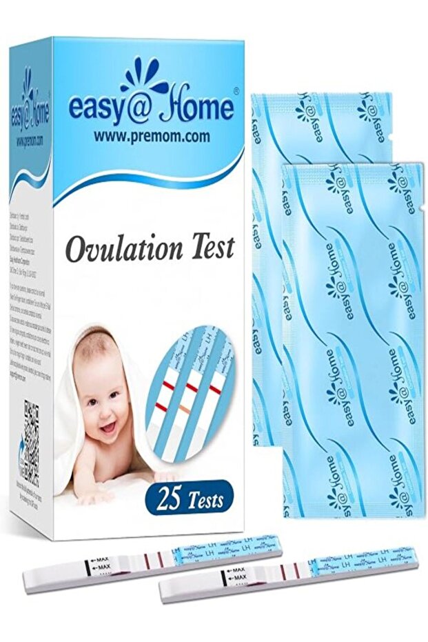 Easy@Home Ovulation Test Strips, 25 Pack Fertility Tests, Ovulation Predictor Kit