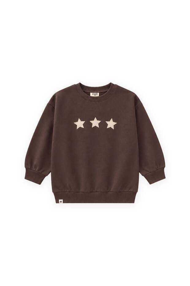 Seasonal Sweatshirt 1-7 Years Brown