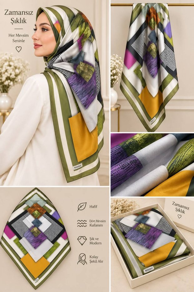 soft eşarp yeşil