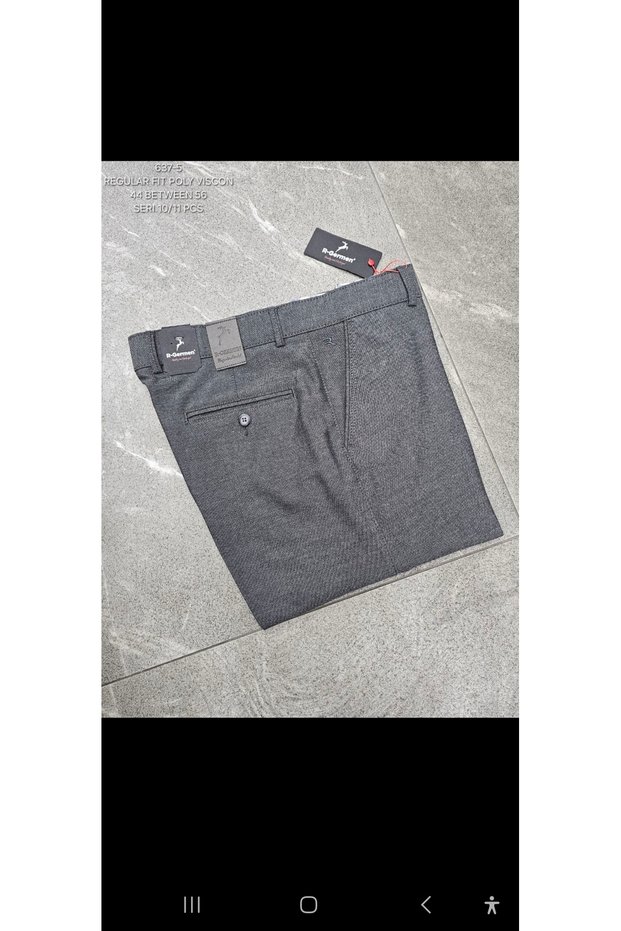 Men's Seasonal Linen Classic Trousers Fabric Cut with Stretchy Lycra