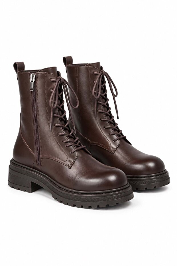 Denver Brown Genuine Leather Boots