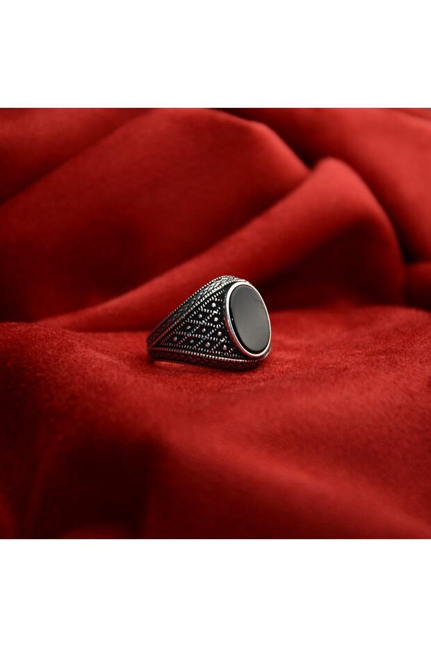 Night Armor Silver Men's Ring