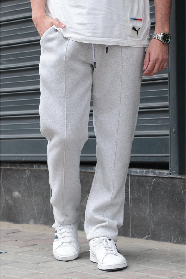 Men's Sweatpants with Inner Lining, Warm and Comfortable, Three Yarns