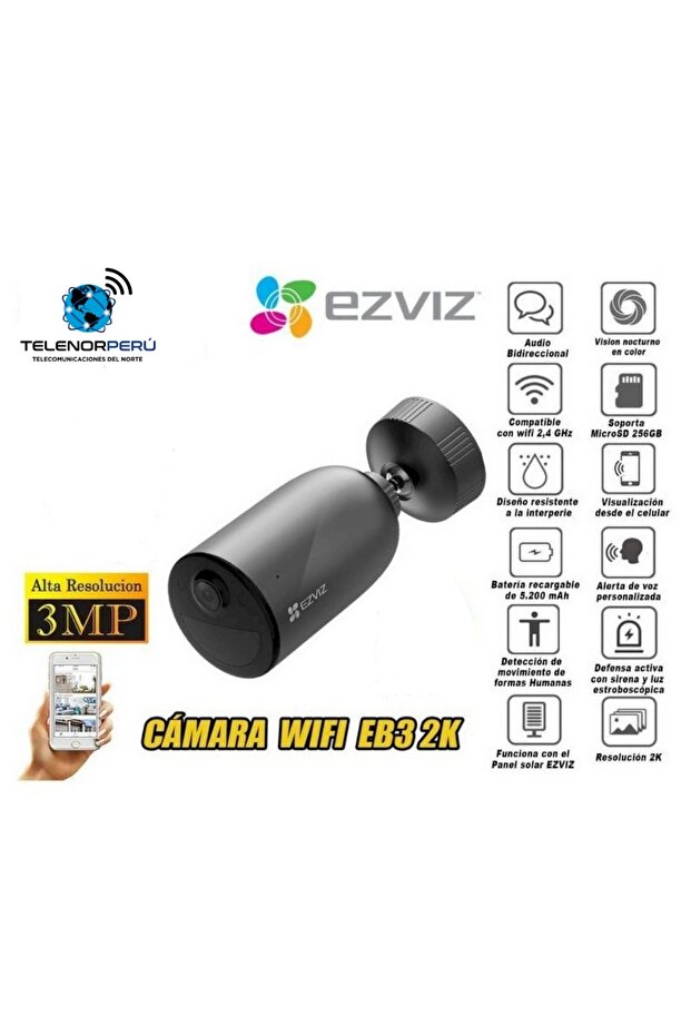 كاميرا CS-EB3-R1002C3WFL بدقة 2k و3 ميجابكسل