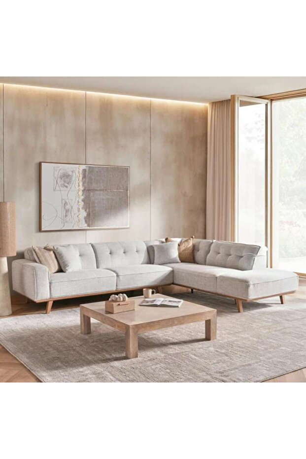 HUBERTON CORNER SOFA SET - GREY