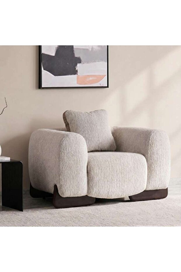 ELYA NEW SINGLE SEATER SOFA - BEIGE