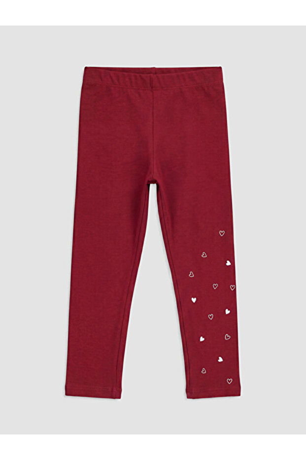 Rmz Gi̇yi̇m Farkiyla Girls' Heart Printed Leggings