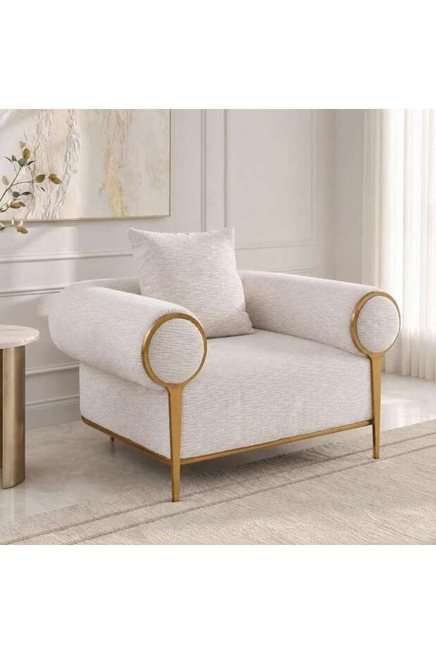 VIREO SINGLE SEATER SOFA - BEIGE