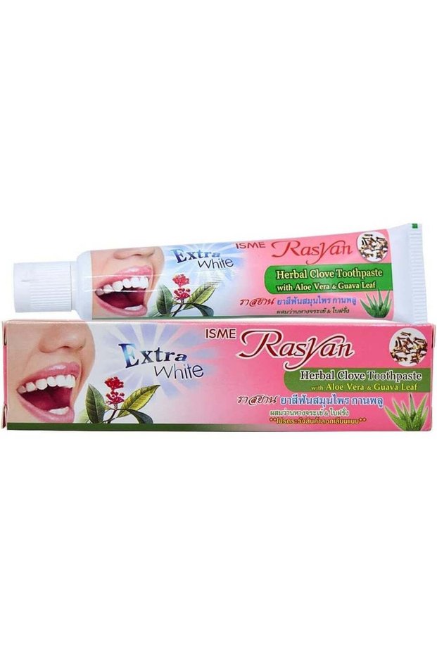 Extra White Herbal Clove Toothpaste with Aloe Vera & Guava Leaf, 100g