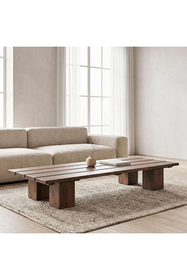 ZARA COFFEE TABLE SOLID WOOD - NATURAL
