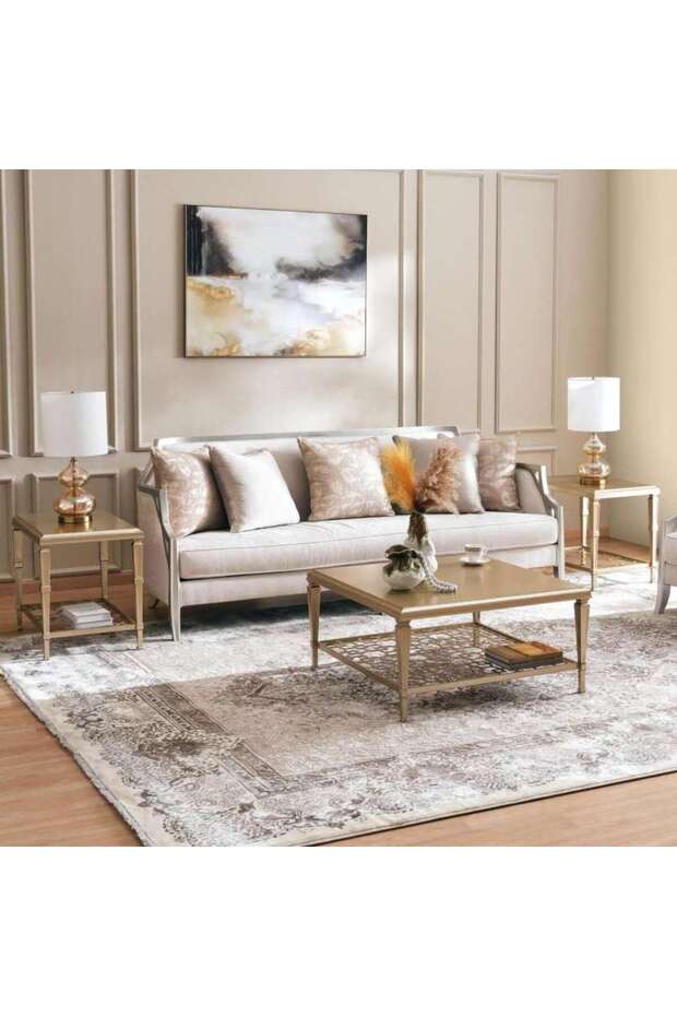 ROBLOX COFFEE TABLE 2 END TABLE SET - BEIGE