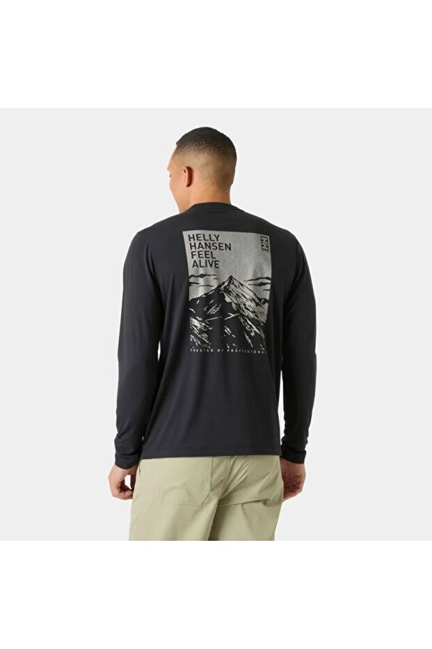 Skog Graphic Long Sleeve Tee Men's Sweat Hha.63407.Hha.990