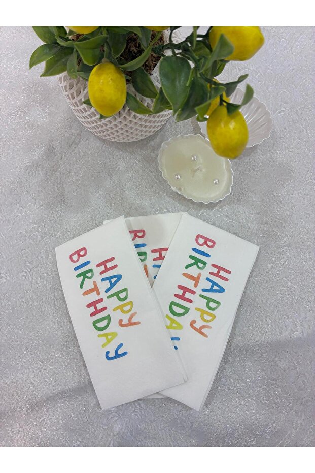 Printed Birthday Party Napket Concept Napket