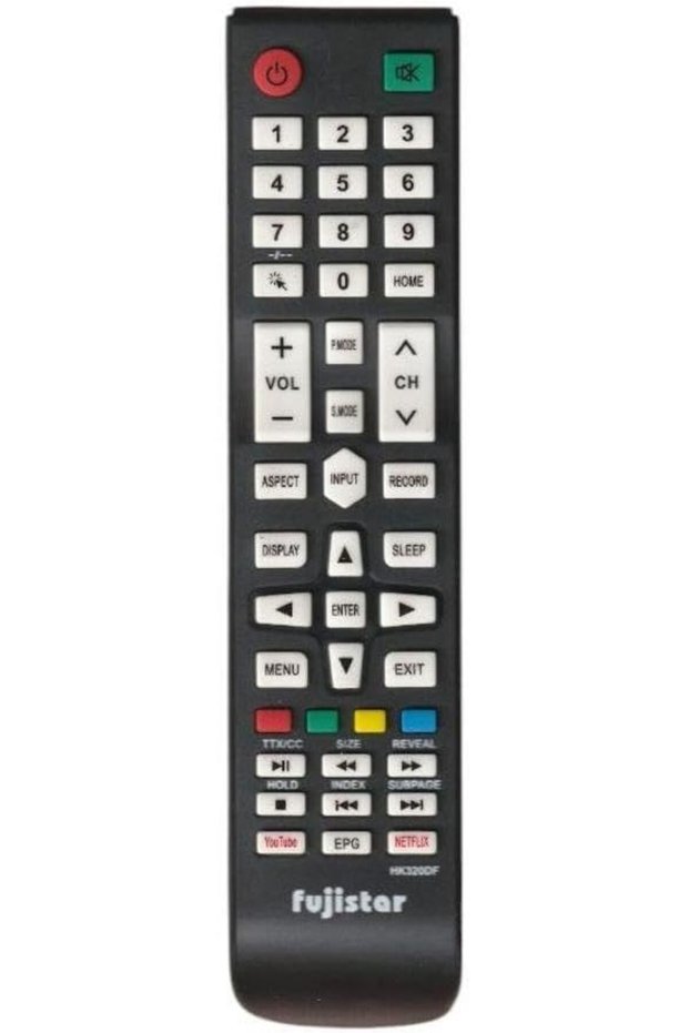 جهاز التحكم عن بعد لتلفزيون فوجي ستار LCD LED أسود