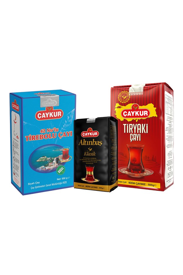 Tiryaki 500Gr, Altınbaş 200Gr, 42 No Tirebolu 500Gr Bulk Tea Package