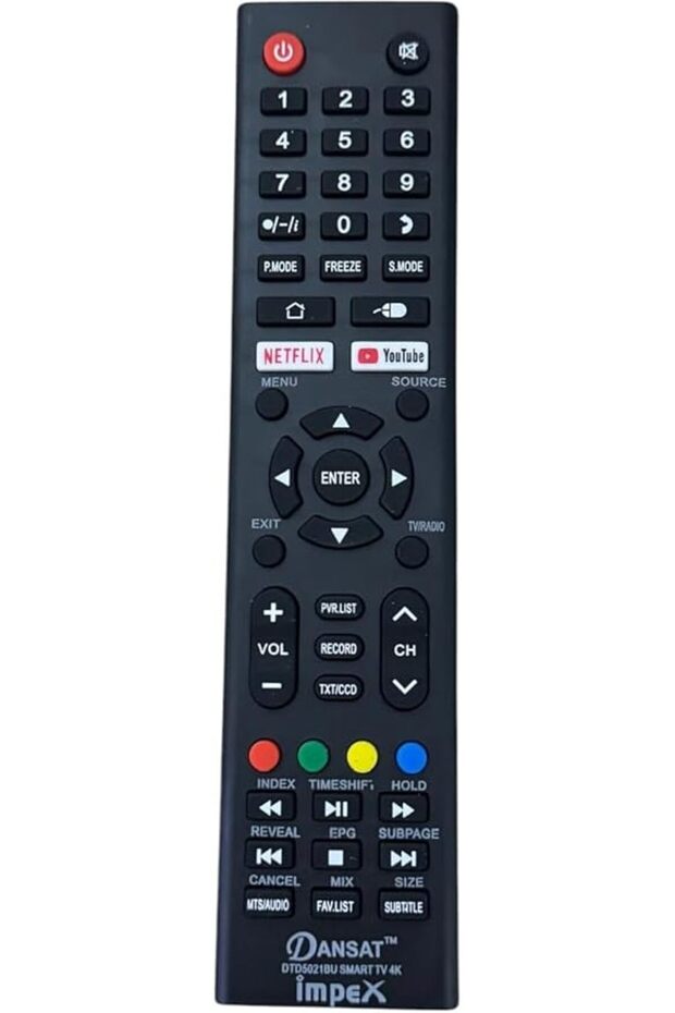 جهاز تحكم عن بعد بديل متوافق مع تلفزيونات دانسات إمبكس 4K LCD/LED، جهاز تحكم عن بعد عالمي