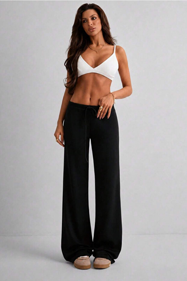 Wide Leg Low Waist Modal Premium Sweatpants