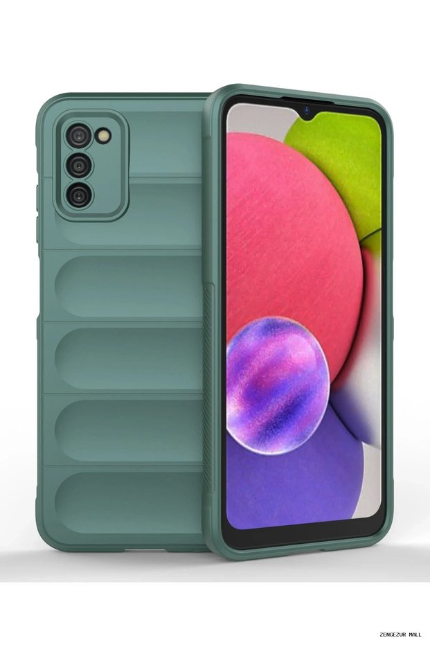 Zngzrmll Newface Galaxy A03S Case Optimum Silicone - (204829) Dark Green