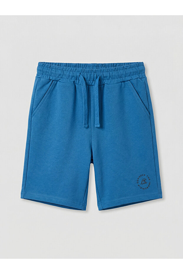 Two Mt Shop Quality Lcw Kids Blue 2 Thread Plain Standard & Regular Boys' Shorts
