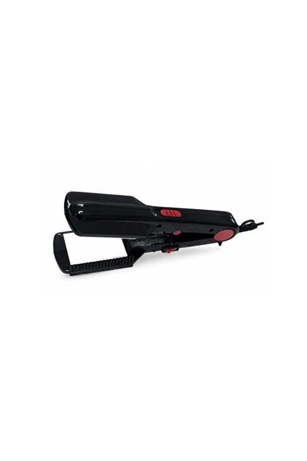 2-in-1 Hair Crimper and Straightener with Interchangeable Plates for Styling and Smooth Hair
