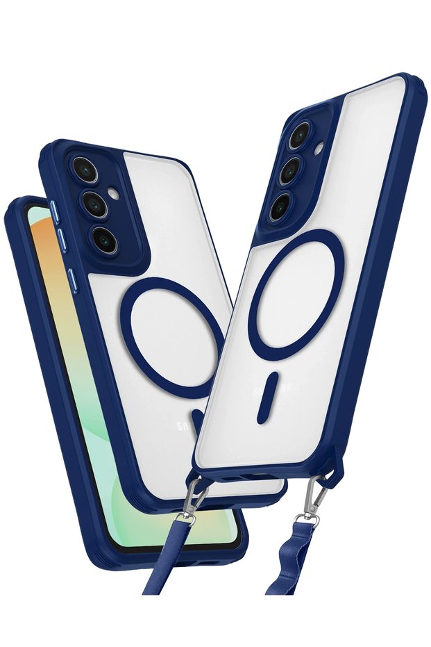 Zngzrmll Newface Galaxy S25 Plus Case Enka Magsafe Silicone Case (221640) - Navy Blue