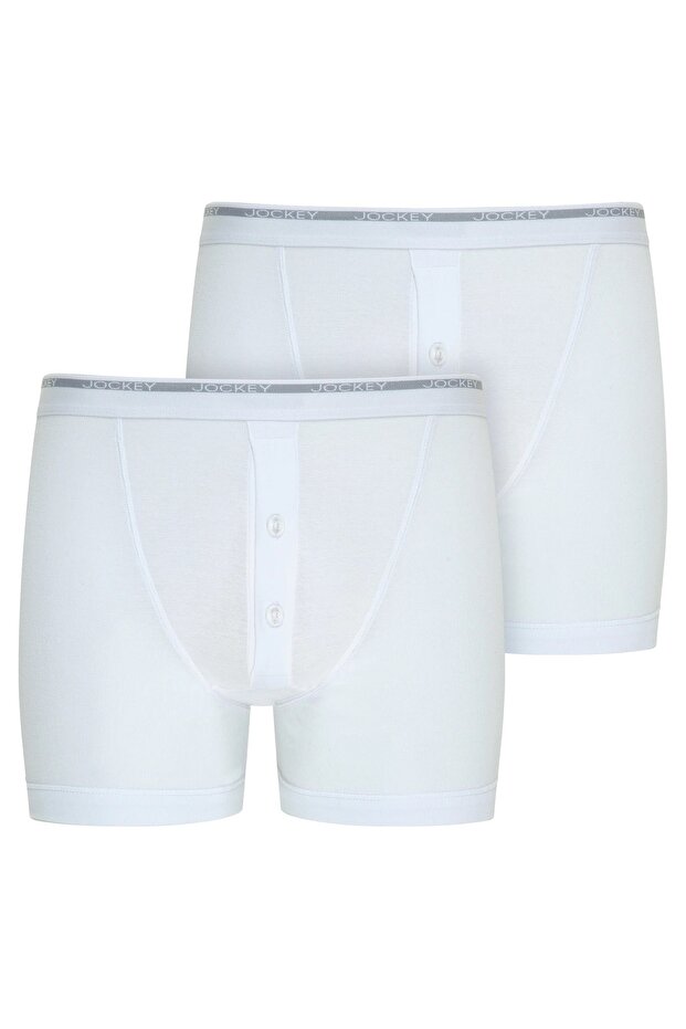 Modern Classic Button-Front Men's Boxer Briefs 2-Pack