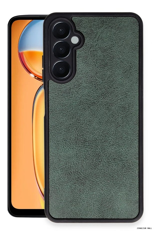 Zngzrmll Newface Galaxy A25 5g Case Aras Leather Cover - (234321) Dark Green