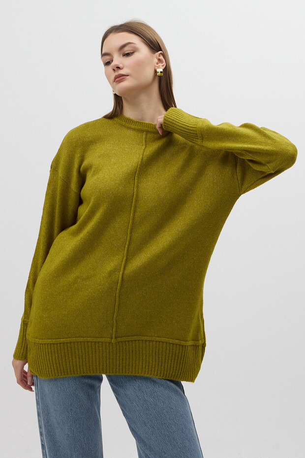 Oversize Crew Neck Women's Sweater