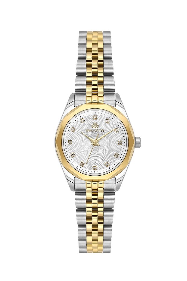 Silver Gold Women's Wristwatch