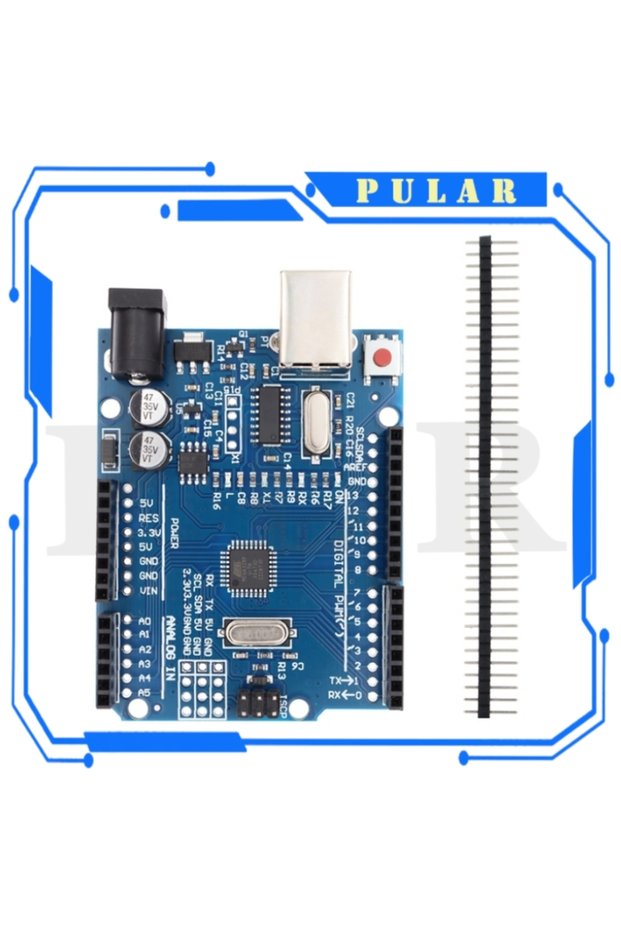 UNO SMD PLR UNO R3 Development Board With Straight Pin Header Cable ATmega328P CH340 CH340G For Ardu