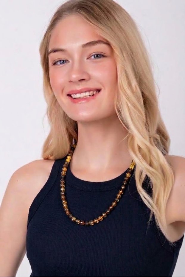 Certified Original Drop Amber Necklace
