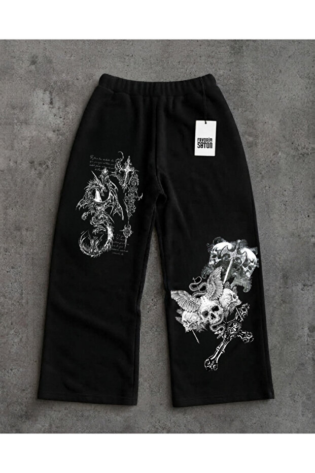 Dragon Skull Gothic Sweatpants