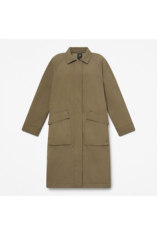 Water Repellent Insulated Long Mac