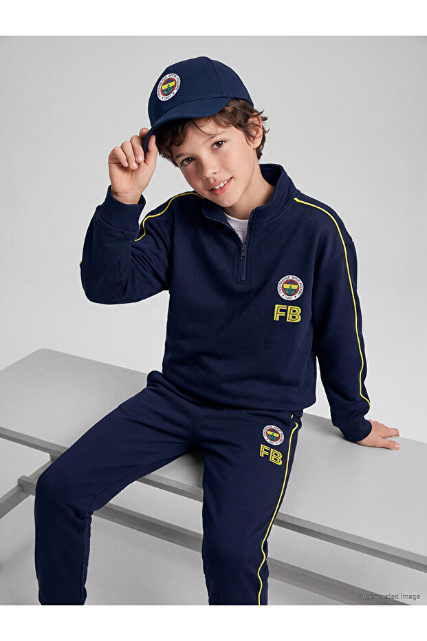 Two Mt Shop Quality Lcw Kids Navy Blue Fenerbahçe Boys' Sweatshirt