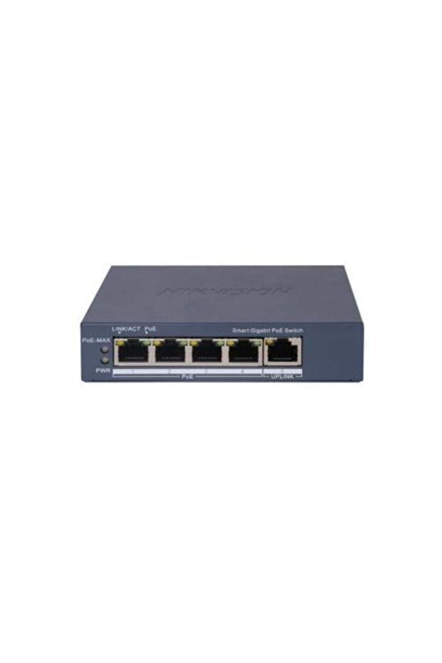 محول شبكة ذكي بخمسة منافذ جيجابت مع تقنية POE طراز DS-3E1505P-EI