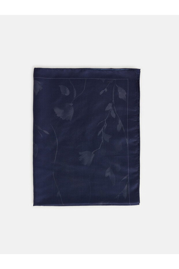 Two Mt Shop Quality Lcw Modest Navy Blue Patterned Women's Shawl