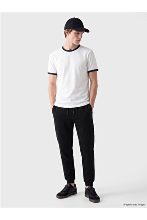 Black Regular Fit Men's Jogger Sweatpants