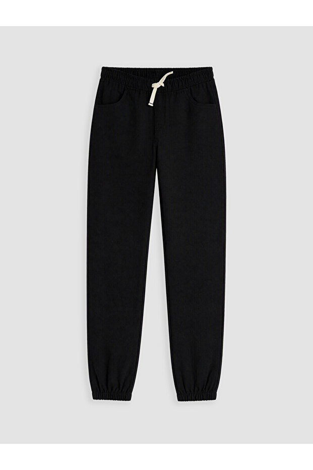 Alita City Black Slim Fit Boys' Jogger Pants with a Difference