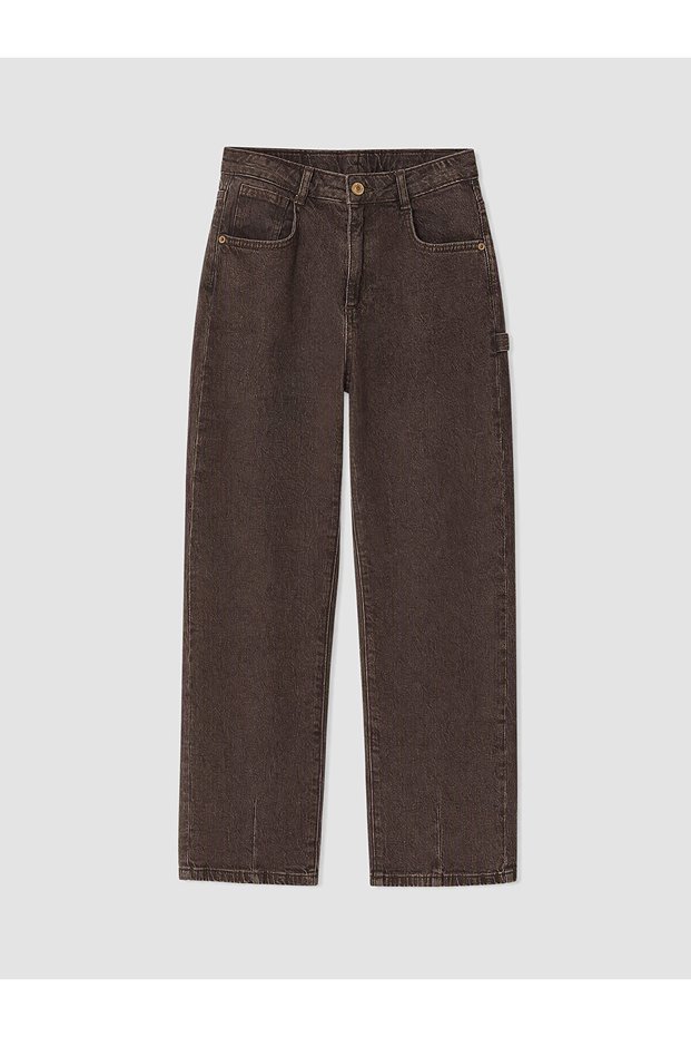 Two Mt Shop Quality Lcw Kids Brown Barrel Fit Girls' Jean Pants