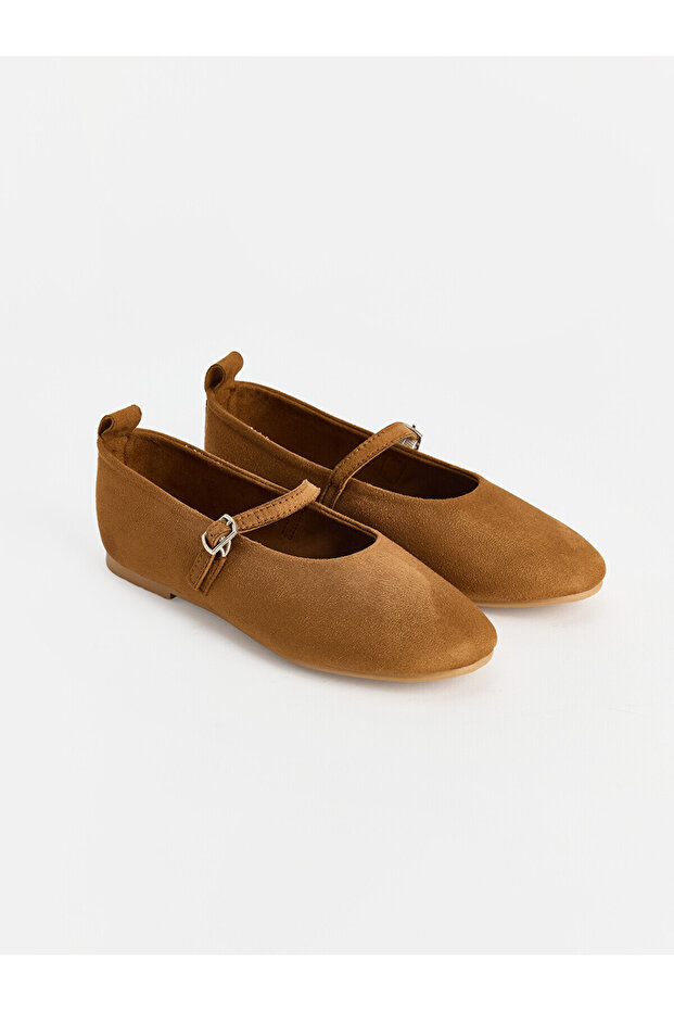 Two Mt Shop Quality Lcw Steps Beige Girls' Ballet Flats