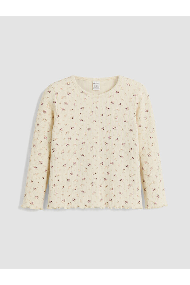 Peak New Season Ecru Floral Baby Girl T-Shirt